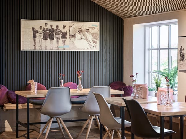 Café interiør ved Fanø Bad